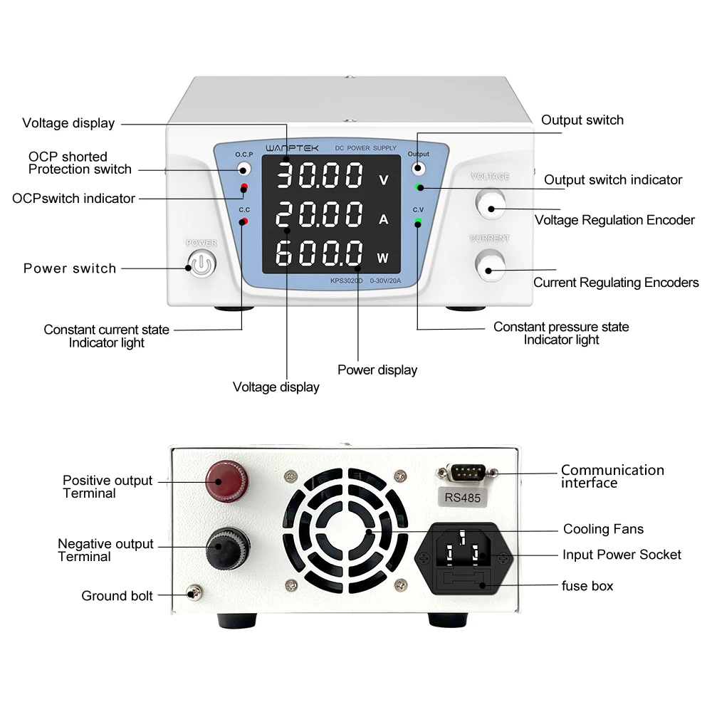 Zasilacz laboratoryjny program – Programmable Dc Power Supply 60V 10A recenzja i cena